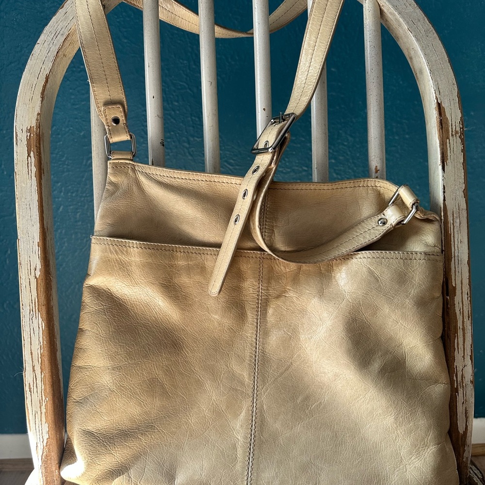 HOBO Tan Leather Shoulder Bag
